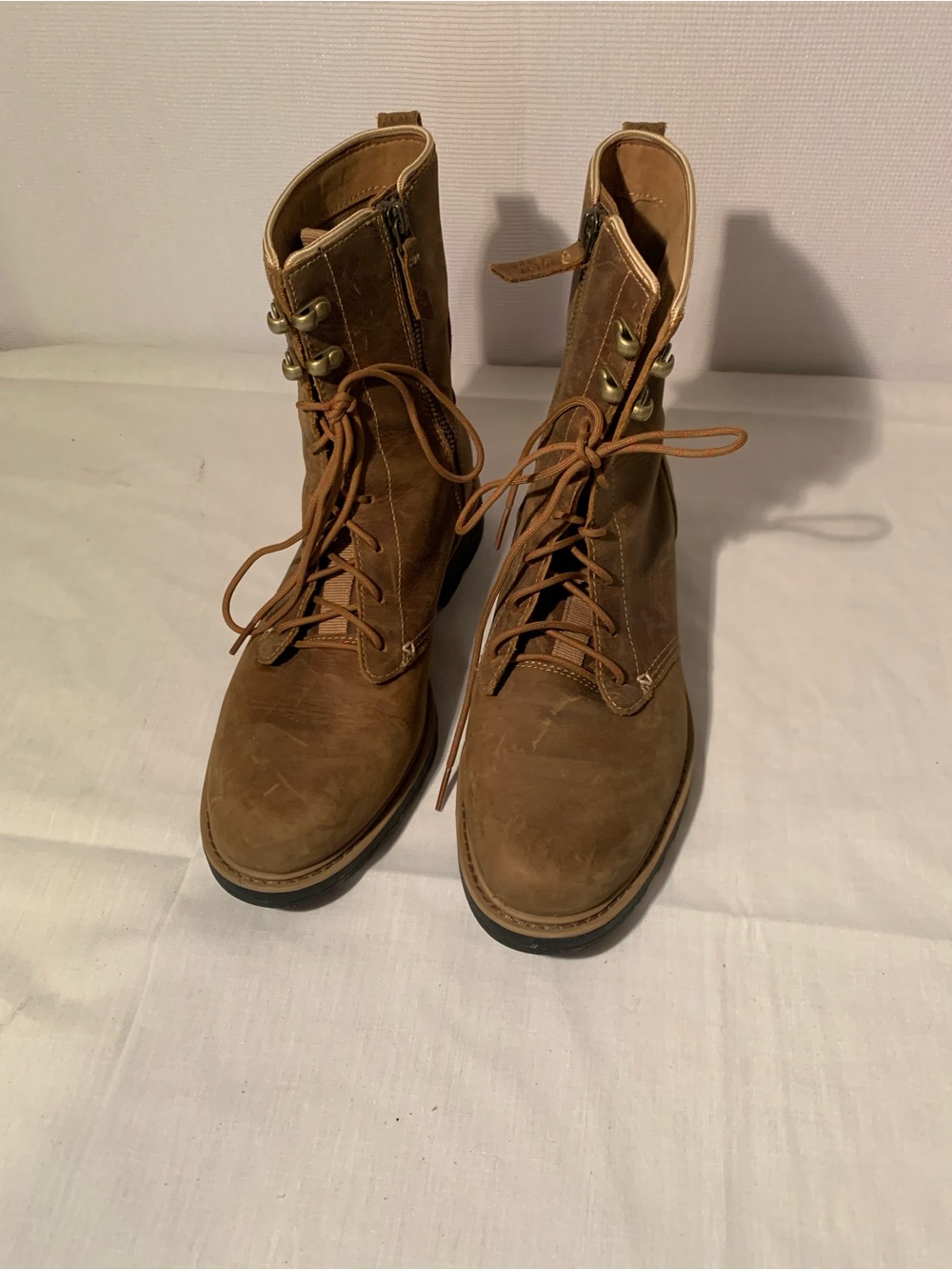 Teva Women's Rowena Lace Boots in honey brown